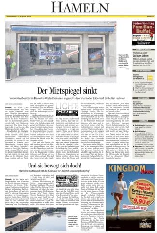 Wertmanagement GmbH - Presse Der Mietspiegel sinkt